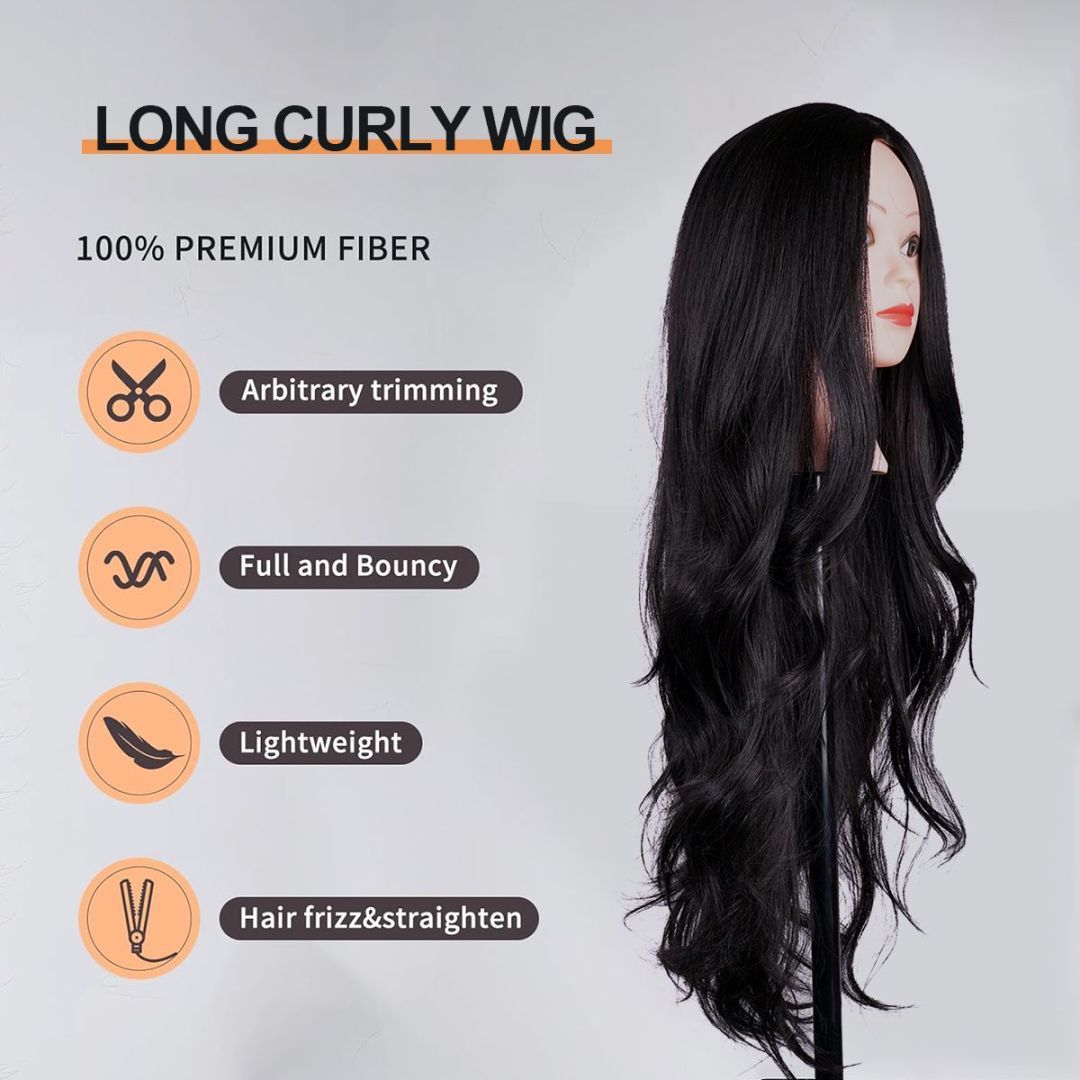 Long-Curly-Wig -100%-Premium-Fiber