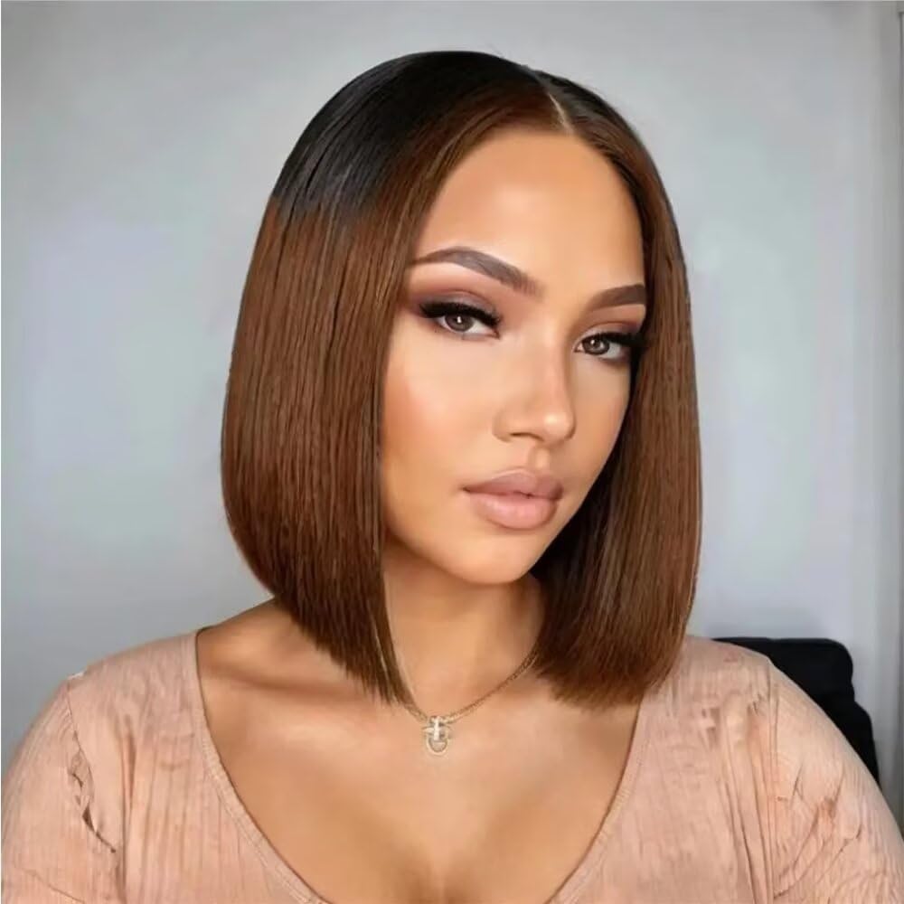 Real-Lace-Wig-Short-Straight-Wave-100%-Human-Hair