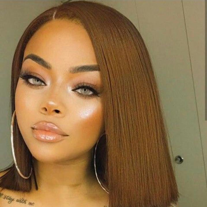 Real-Lace-Wig-Short-Straight-Wave-100%-Human-Hair