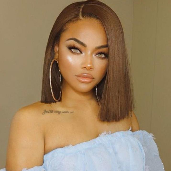 Real-Lace-Wig-Short-Straight-Wave-100%-Human-Hair