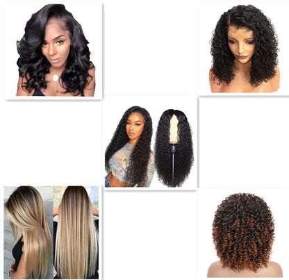 High-quality curly wig with natural texture and lace front – great for everyday wear or special events.